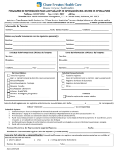 formulario de autorización para la divulgación de información (roi