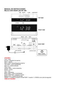 manual de instrucciones reloj con visor led wt 495