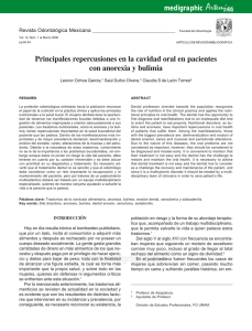 Principales repercusiones en la cavidad oral en