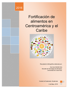 Fortificación de alimentos en Centroamérica y el Caribe