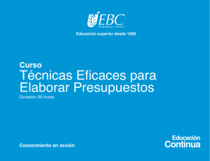 Técnicas Eficaces para Elaborar Presupuestos