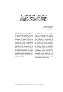 El Digesto jurídico argentino: Una obra jurídica monumental