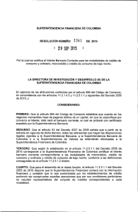 Resolución 1341 - Superintendencia Financiera de Colombia