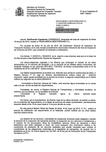 Ministerio de Fomento Secretaría General de Transportes Dirección