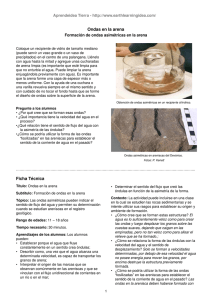 Ondas en la arena - Earth Learning Idea