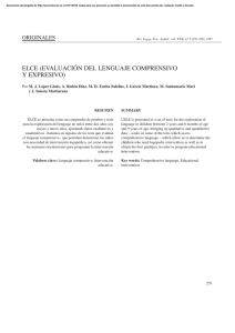 ELCE: Evaluaci&oacute;n del Lenguaje Comprensivo y Expresivo