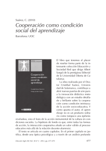 Cooperación como condición social del aprendizaje