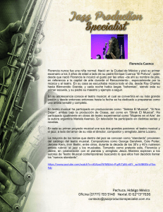 Florencia Cuenca - Jazz Production Specialist
