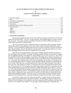 STATUS OF BIGEYE TUNA IN THE EASTERN PACIFIC OCEAN by