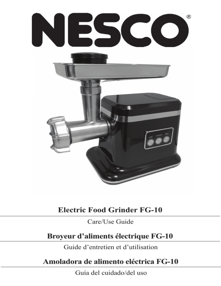 Electric Food Grinder FG10 Broyeur d`aliments électrique