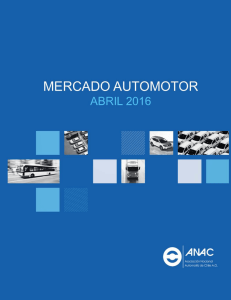 mercado automotor a abril 2016