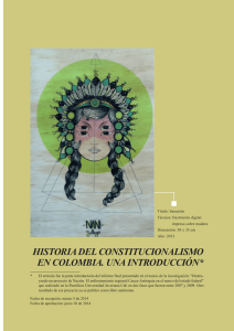 Historia del Constitucionalismo en Colombia. Una Introducción
