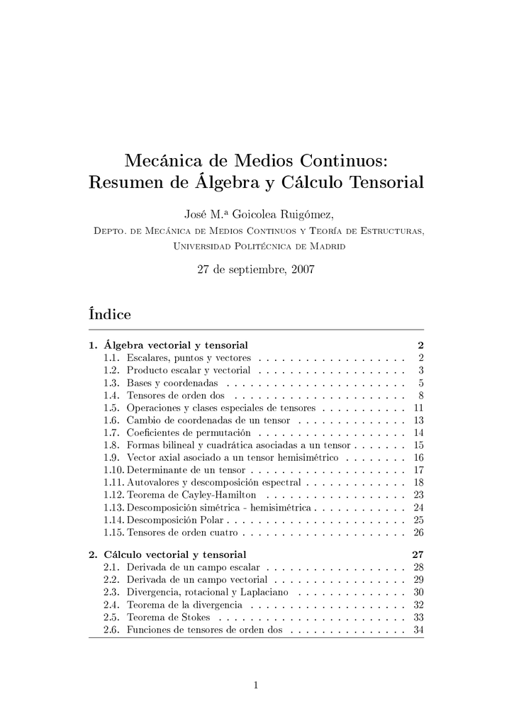 calculo vectorial y tensorial