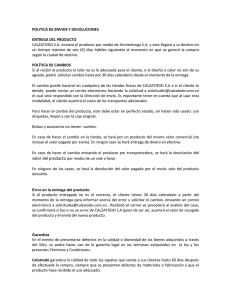 Envíos y devoluciones