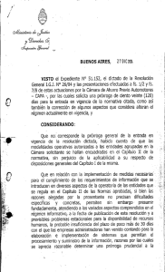 VISTO el Expediente N° 51.152, el dictado de la Resolución `