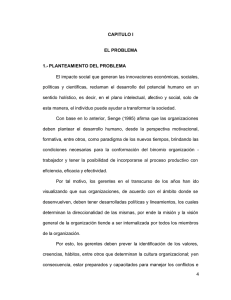 CAPITULO I EL PROBLEMA 1.- PLANTEAMIENTO DEL