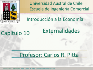 Externalidades Profesor: Carlos R. Pitta Capítulo 10