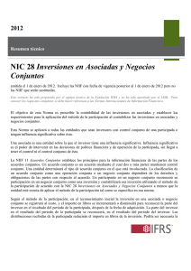 NIC 28 Inversiones en Asociadas y Negocios Conjuntos