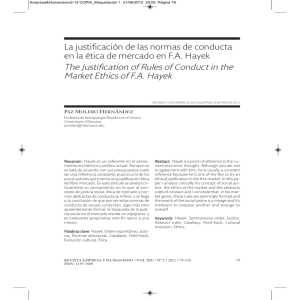La justificación de las normas de conducta en la ética de mercado