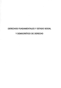 derechos fundamentales y estado social y democratico de derecho
