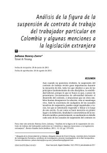 Análisis de la figura de la suspensión de contrato de trabajo del