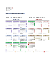 Multiple Year Calendar