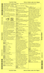 Sample Ballot - Cherokee County