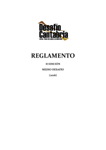 REGLAMENTO - Desafio Cantabria