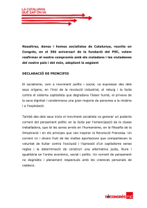 Declaraci&oacute; de Principis del PSC