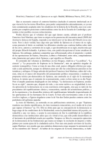 MARTÍNEZ, Francisco J. (ed.): Spinoza en su siglo