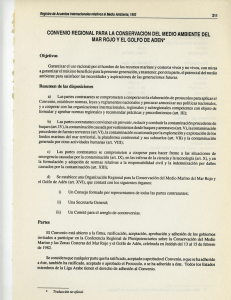 Convenio regional para la conservación del medio ambiente del