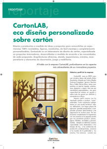 cartonLAB: ecodiseño personalizado con cartón