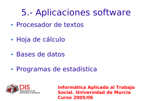 Aplicaciones software - Universidad de Murcia