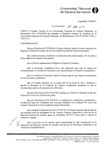 R&eacute;gimen General de Estudios