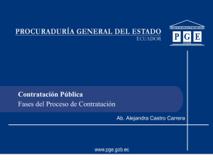 Fases del Proceso de Contratación Ab. Alejandra Castro