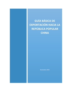 Guía Basica de Exportación a la República Popular China