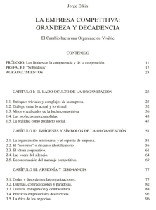 LA EMPRESA COMPETITIVA: GRANDEZA Y DECADENCIA