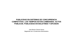 PUBLICIDAD EN SISTEMAS DE CONCURRENCIA COMPETITIVA