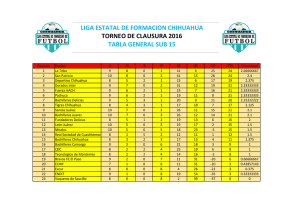 LIGA ESTATAL DE FORMACION CHIHUAHUA