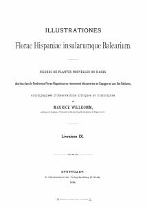 Florae Hispaniae insularumque Balearium.