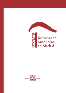 Estatutos de la UAM  - Universidad Autónoma de Madrid