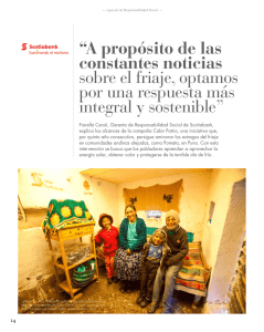 Revista Cosas - Scotiabank Responsabilidad Social