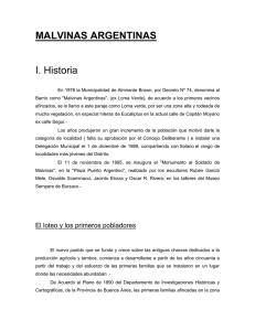 Historia de Malvinas Argentinas - Secretaría de Educación, Cultura