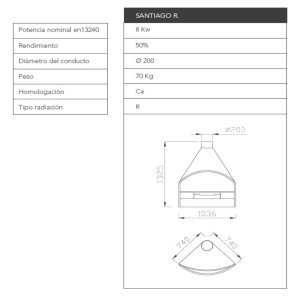 SANTIAGO H. Potencia nominal an1324ü 8 Kw
