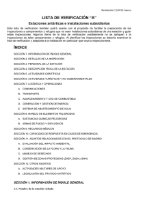 lista de verificación - Dirección Nacional del Antártico