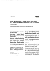 Evaluación del metabolismo oxidativo microsómico hepático en