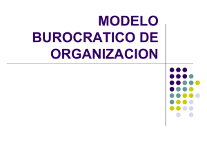 modelo burocratico de organizacion