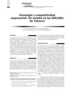 Estrategia y competitividad empresarial