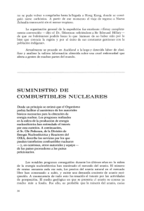 SUMINISTRO DE COMBUSTIBLES NUCLEARES