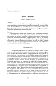 Genes y lenguaje - Universidad de Oviedo